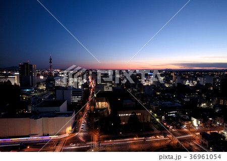 栃木県庁から見た宇都宮市の夜景 36961054