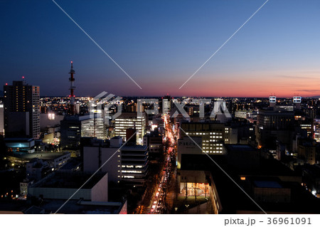栃木県庁から見た宇都宮市の夜景 36961091