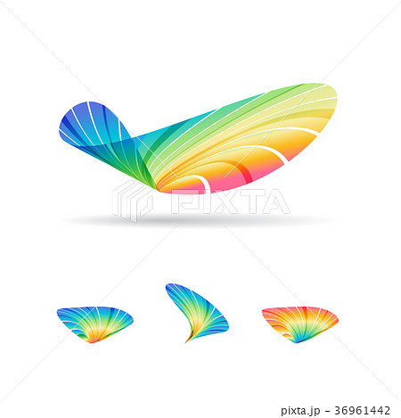 Abstract colorful sign set 36961442