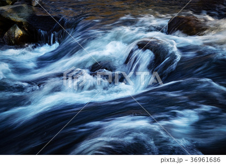 winter river rapids winter river rapids 36961686