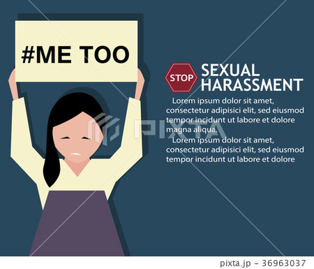 Sexual harassment poster with girl Sexual harassment poster with girl 36963037