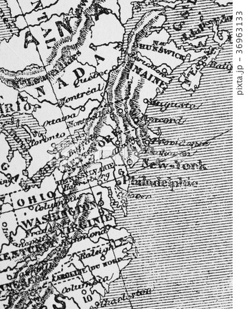 古地図　アメリカ東海岸 36963133