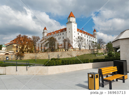 Medieval castle in Bratislava, Slovakia. Medieval castle in Bratislava, Slovakia. 36963713