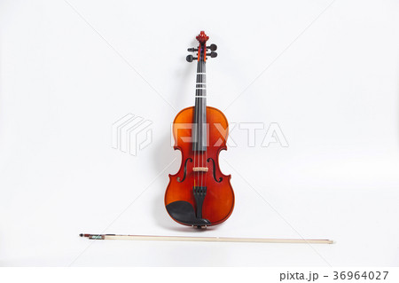 Violin with bow isolated on white Violin with bow isolated on white 36964027