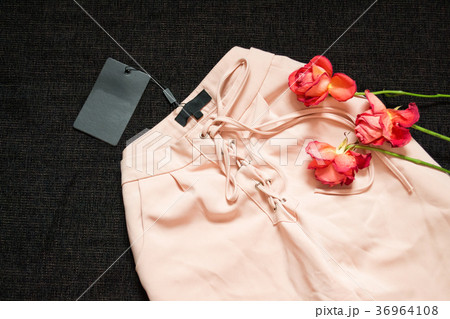 Pink trousers with drawstring 36964108
