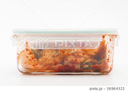 Kimchi on glass ware for storage Kimchi on glass ware for storage 36964325