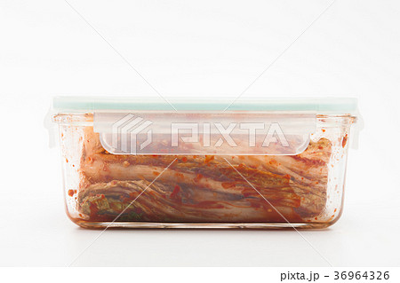 Kimchi on glass ware for storage Kimchi on glass ware for storage 36964326