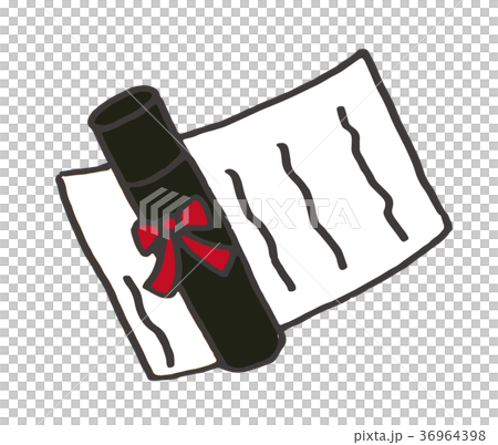 Graduation certificate colored 36964398