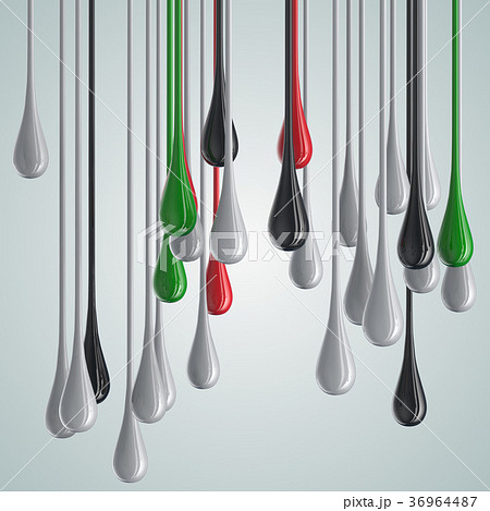 Different colorful drops. 3d illustration Different colorful drops. 3d illustration 36964487