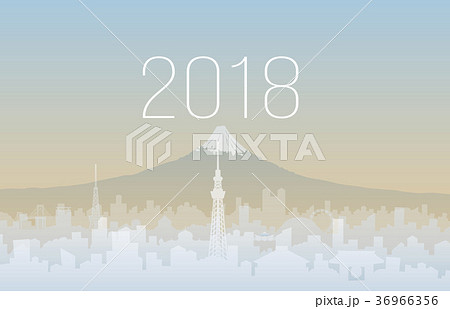 東京と富士山　2018 36966356