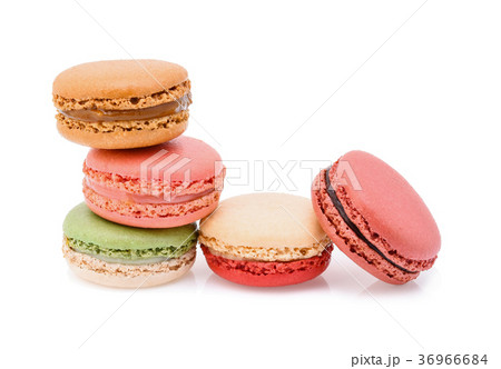 Sweet and colourful french macaroons  36966684