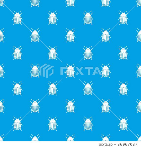 Colorado potato beetle pattern seamless blue Colorado potato beetle pattern seamless blue 36967037