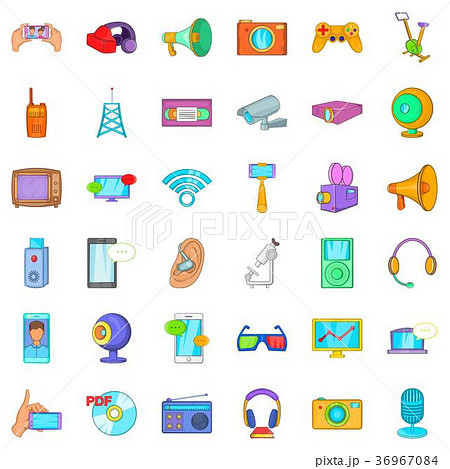 Good gadget icons set, cartoon style 36967084