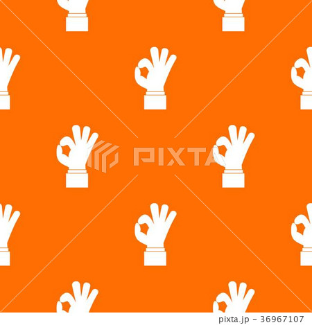 Ok gesture pattern seamless Ok gesture pattern seamless 36967107