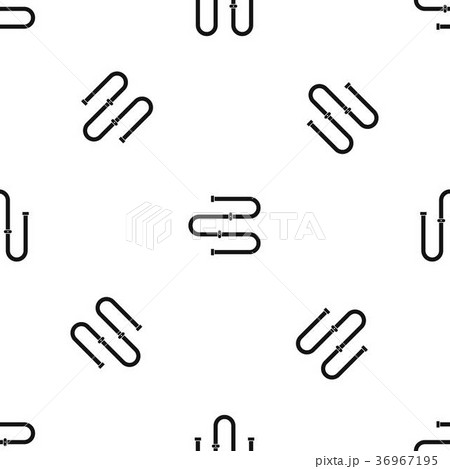 Heated towel rail pattern seamless black 36967195