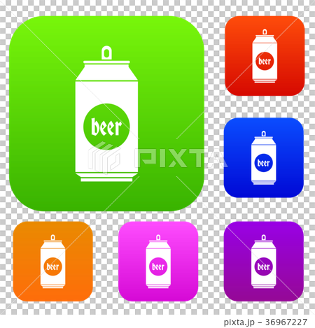 Beer in aluminum cans set collection Beer in aluminum cans set collection 36967227