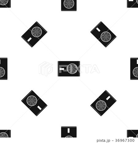 Outdoor compressor of air conditioner pattern seamless black Outdoor compressor of air conditioner pattern seamless black 36967300