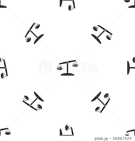 Retro scales pattern seamless black Retro scales pattern seamless black 36967424