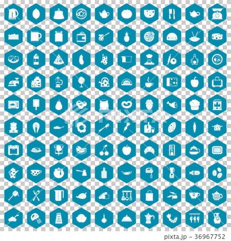 100 cooking icons sapphirine violet 36967752