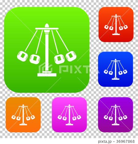 Carnival swing ride set collection 36967868