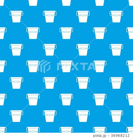 Empty bucket pattern seamless blue 36968212