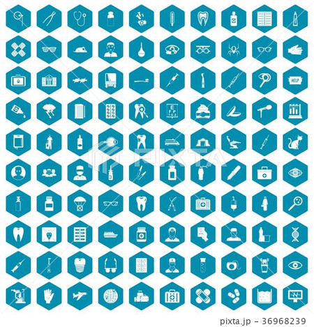 100 doctor icons sapphirine violet 36968239