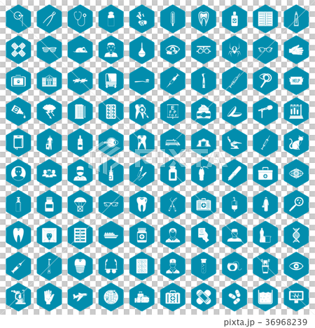 100 doctor icons sapphirine violet 36968239