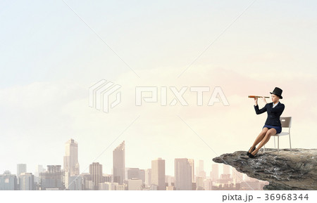 Girl in black cylinder 36968344