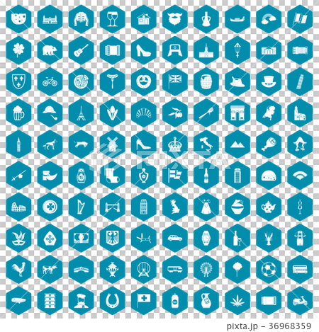 100 Europe icons sapphirine violet 100 Europe icons sapphirine violet 36968359
