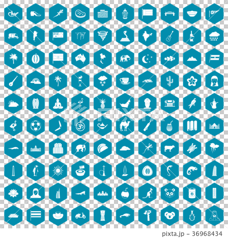 100 exotic animals icons sapphirine violet 36968434