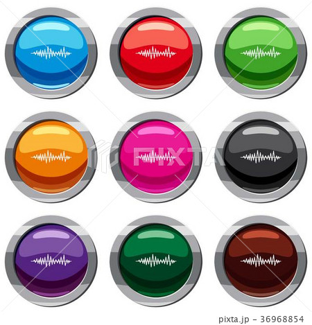 Music sound waves set 9 collection Music sound waves set 9 collection 36968854