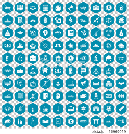 100 government icons sapphirine violet 36969059