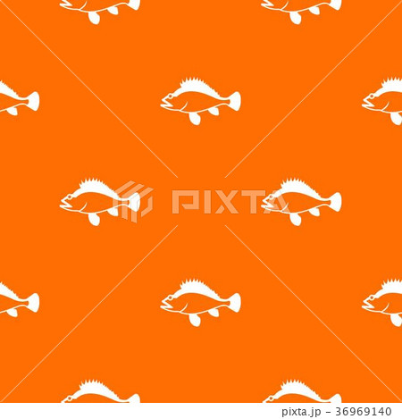 Rose fish, Sebastes norvegicus pattern seamless 36969140