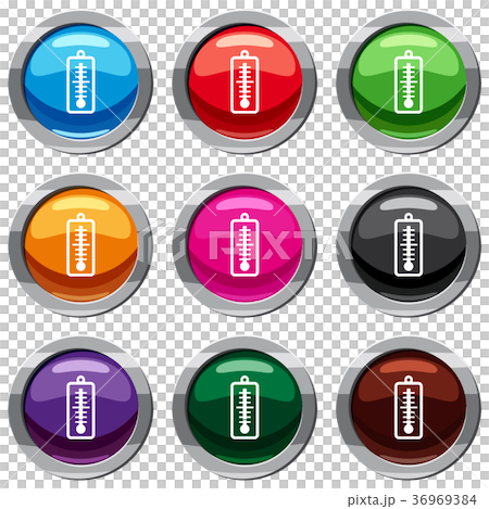 Thermometer indicates low temperature set 9 collection Thermometer indicates low temperature set 9 collection 36969384