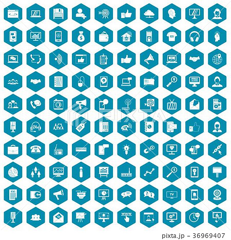 100 help desk icons sapphirine violet 36969407