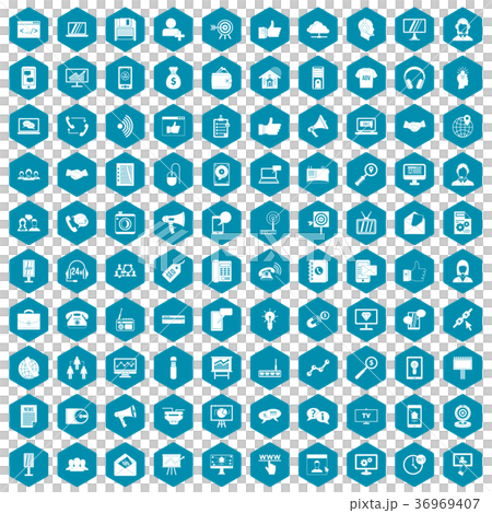 100 help desk icons sapphirine violet 36969407