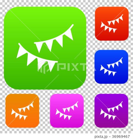 Holiday flags set collection Holiday flags set collection 36969467