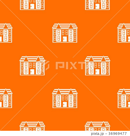 Large two-storey house pattern seamless Large two-storey house pattern seamless 36969477