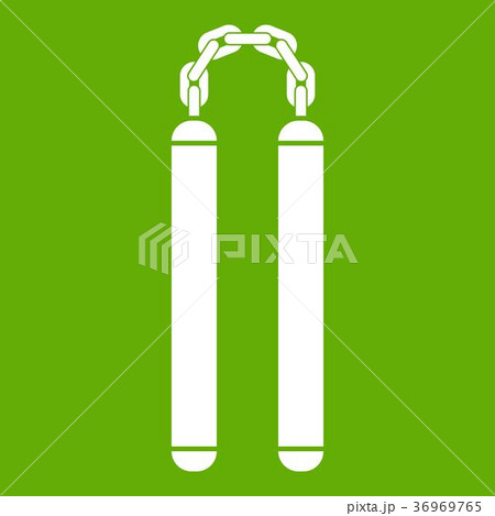 Nunchaku icon green 36969765