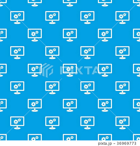 Monitor settings pattern seamless blue Monitor settings pattern seamless blue 36969773