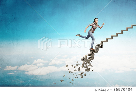 Up the ladder overcoming challenges 36970404