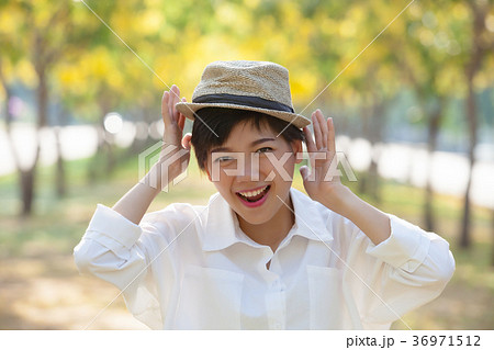 happiness emotion of asian younger woman laughing 36971512