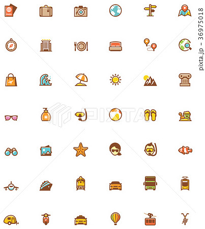 Vector travel icon set 36975018