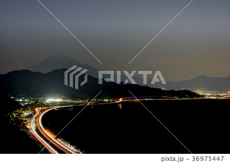 Night view of Mount Fuji Night view of Mount Fuji 36975447