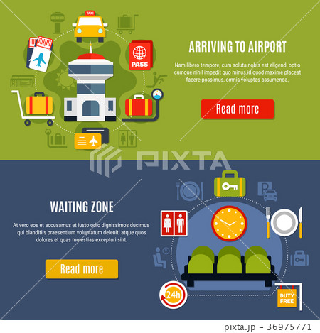 Airport Online Information Service Banners 36975771
