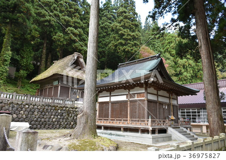 世界遺産 五箇山　白山宮　鞘堂 36975827