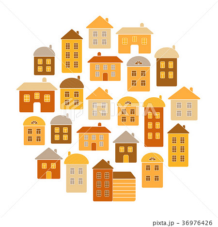 House round pattern vector illustration 36976426