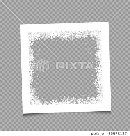 Christmas winter white photo frame 36978137