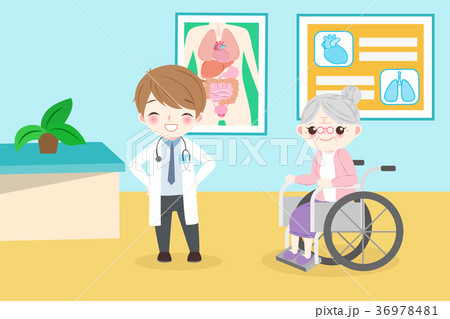 old peopel with doctor old peopel with doctor 36978481