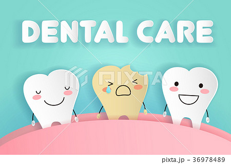 cute cartoon tooth 36978489